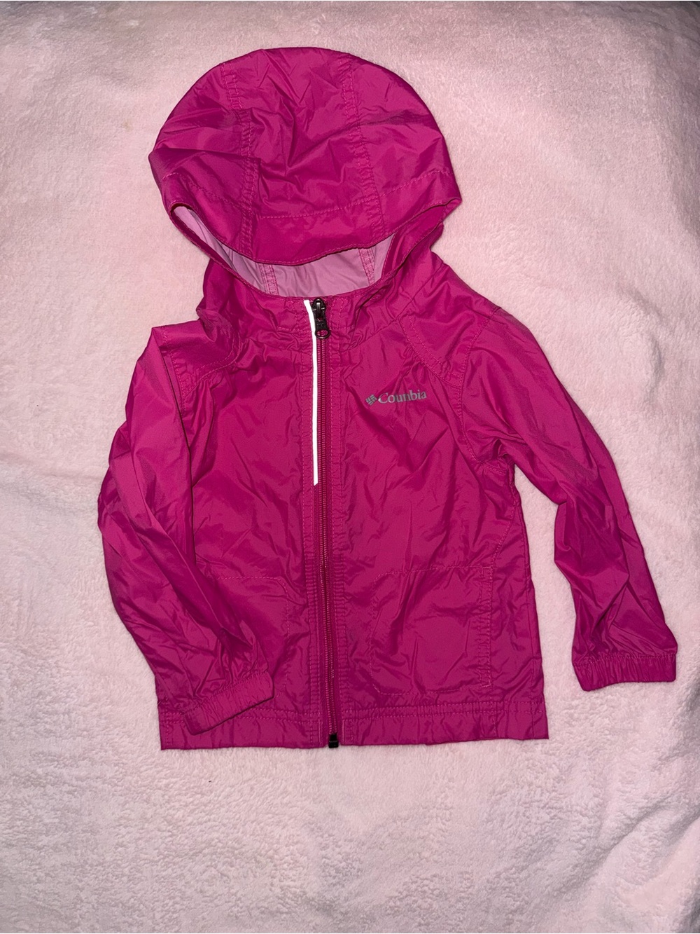Columbia Kids' Fuchsia Hooded RainJacket
